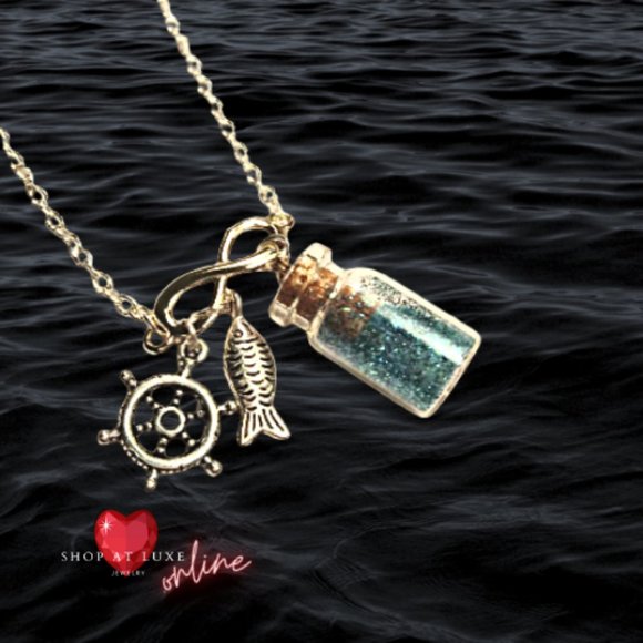 Message In A Bottle Infinity Necklace - Picture 1 of 6